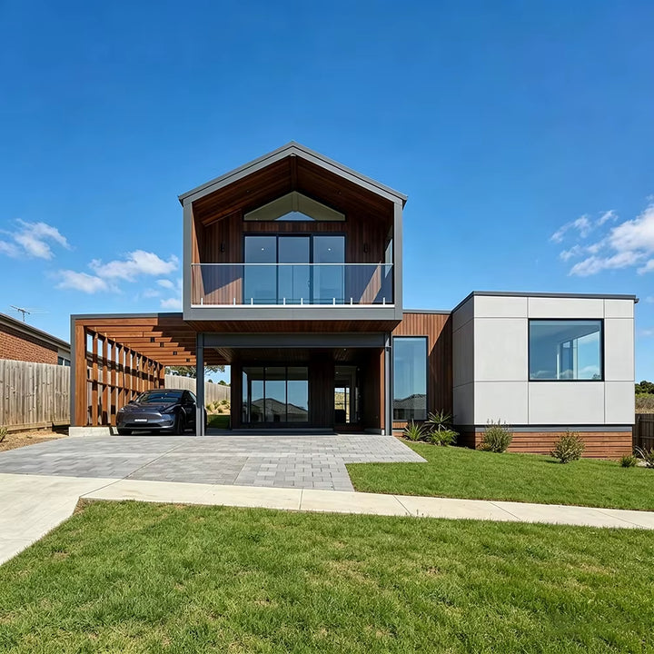 Modern Modular SIP Prefabricated House 2 Story Luxury Villa Prefab Building Kit Quick Assembly Structural Insulated Panel Home