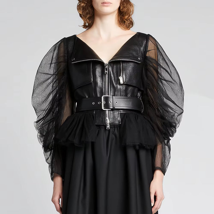 New Premium Women Leather Jacket Street Fashion