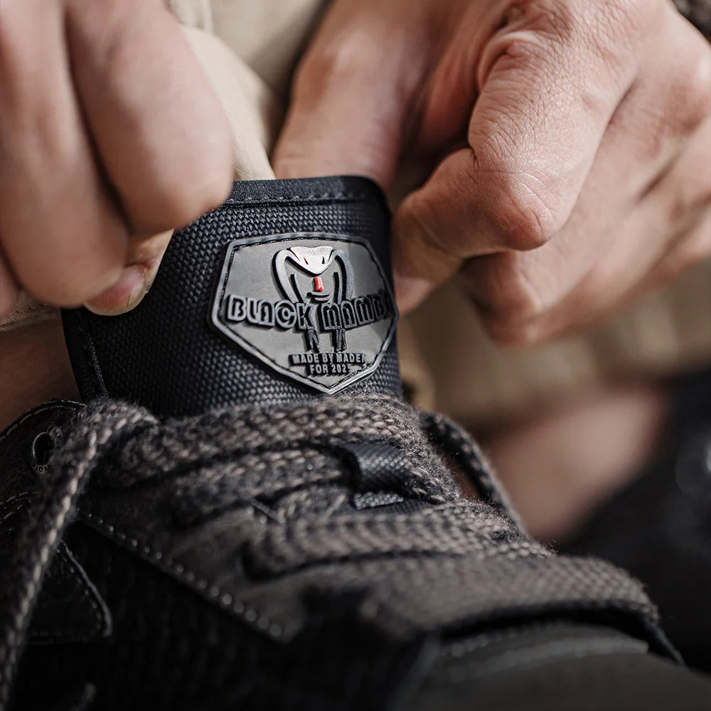 New Casual Snake Black Mamba Designed Mens Shoes