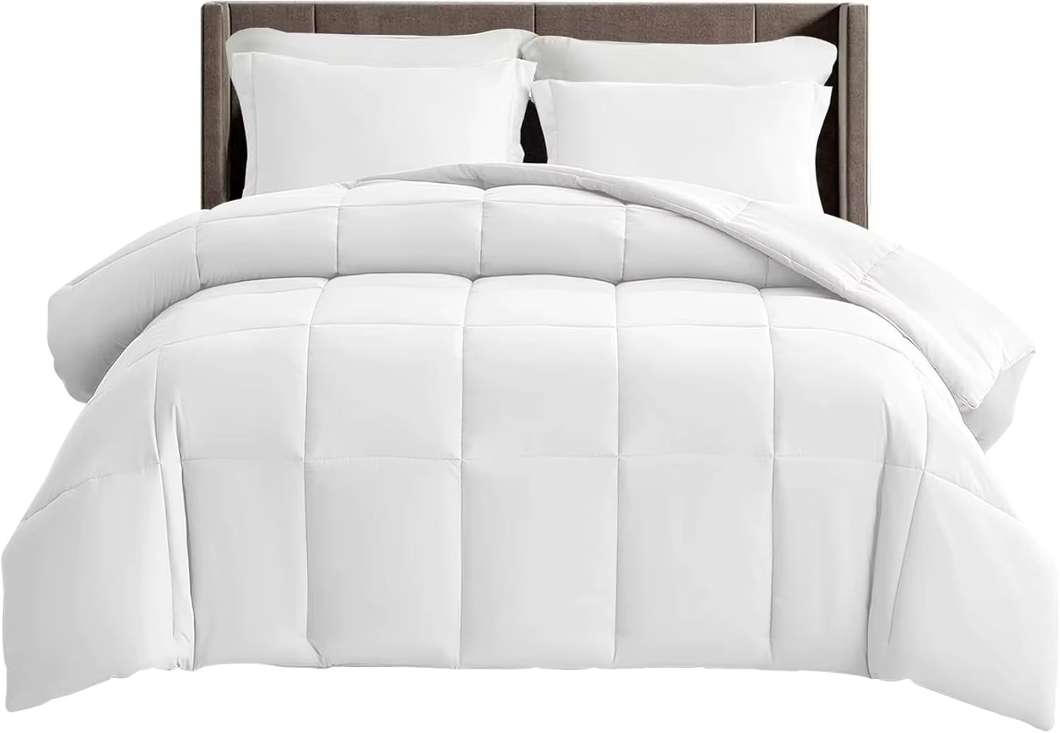 Luxury Down Alternative Comforter – Box-Stitched Fluffy Duvet 