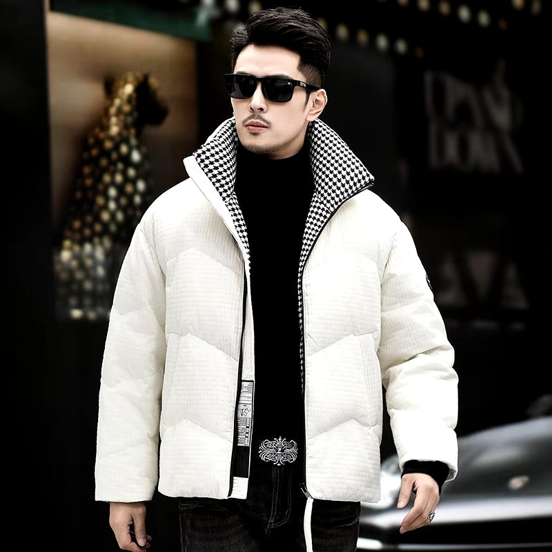 Top Grade 90% White Duck down Coat Men'S 2023 Winter Fashion Patchwork Thermal Outdoor Jacket Male Thick Warm Duck down Clothes