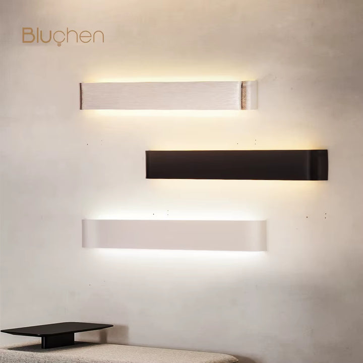 Led Wall Sconce Light Decor Wall Lamp Living Room Bedroom Indoor Wall Light for Home Brushed Aluminum Wall Lighting Fixture