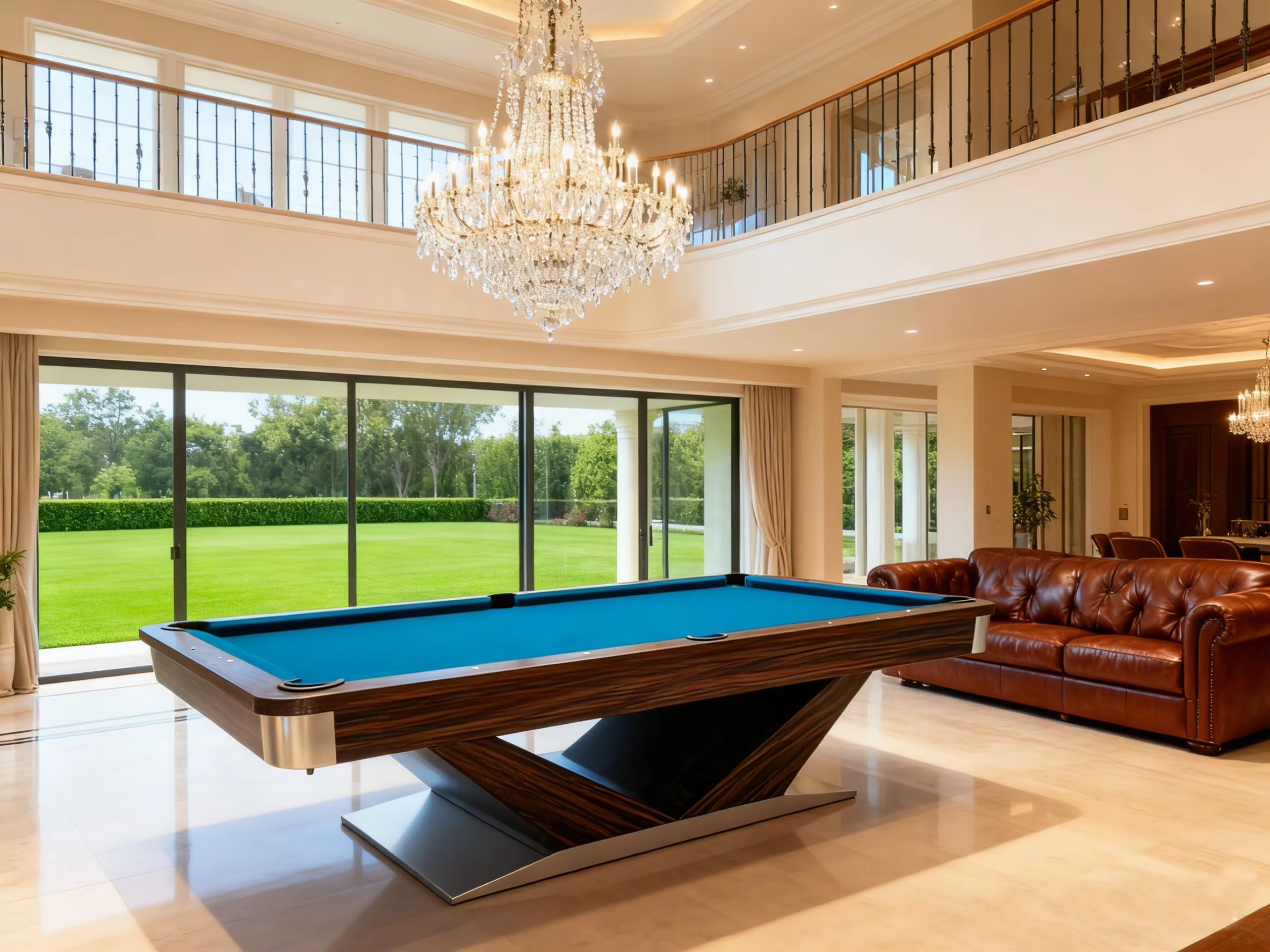 Professional luxe Diamond Billiard Table – Solid Oak Wood Build
