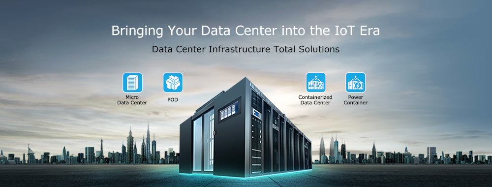 New Eaton Online Three Phase Micro Data Center Icube Power Supply IT Rack Distribution Thermal Monitoring Integrated