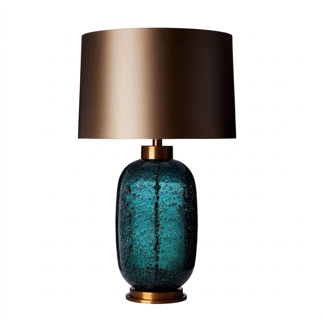 Modern Minimalist LED Glass Table Lamp for Luxury Bedroom and Living Room Decor