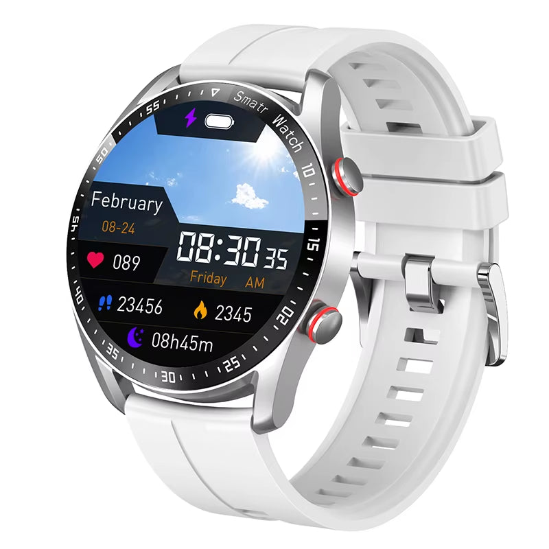 New HD Display Bluetooth Mens Watch Fitness Tracker