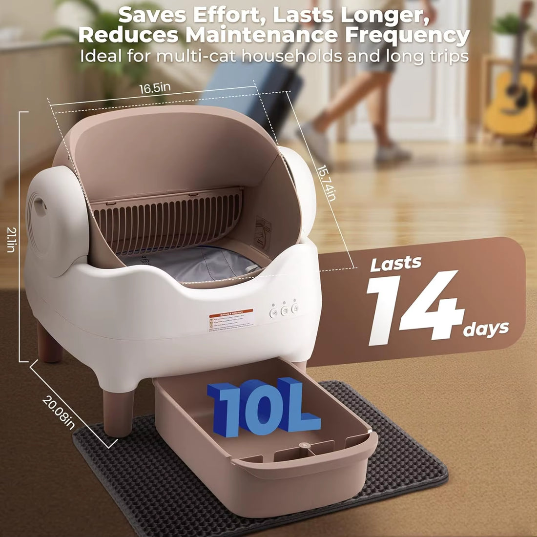 Premium Automatic Self Cleaning Cat Litter Box - APP Control