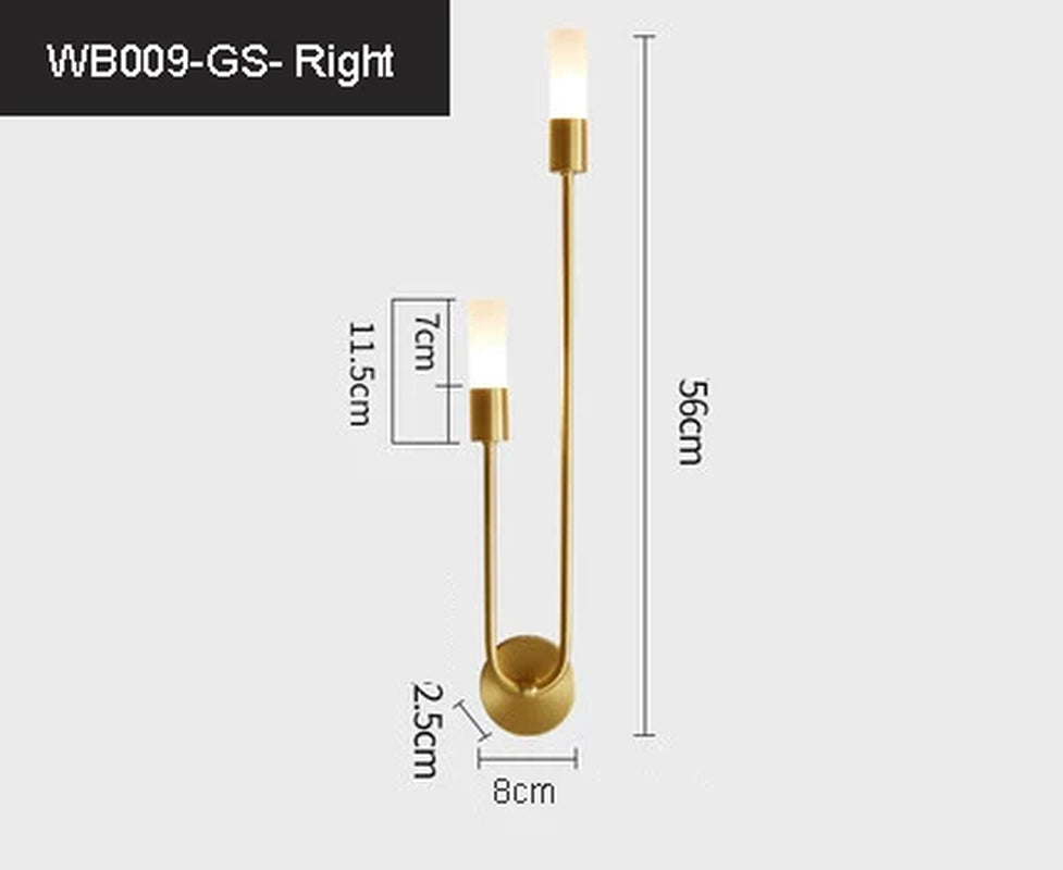 Modern LED Wall Lights Line Lamps Indoor Lighting for Bedroom Bedside Background Led Lamps