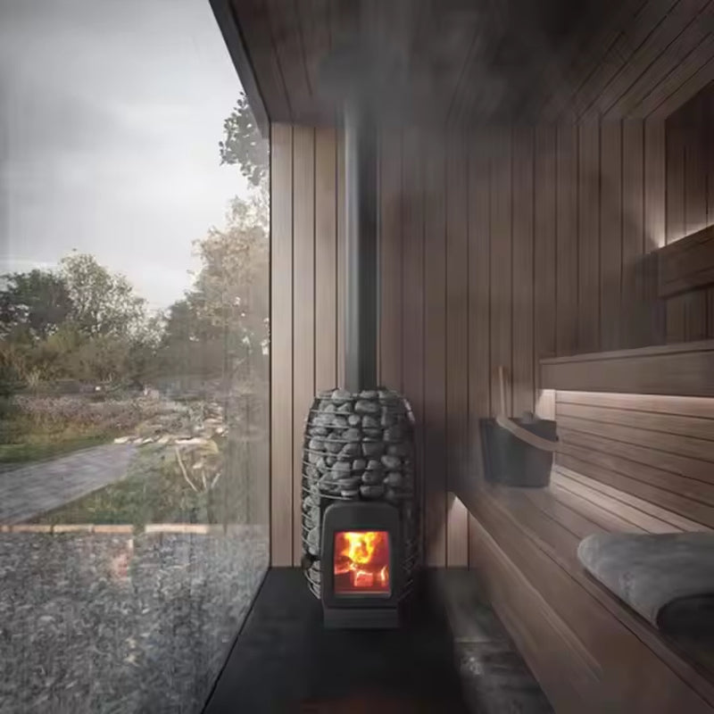 Premium Garden Relax Outdoor Sauna – Dry Steam with Control Panel