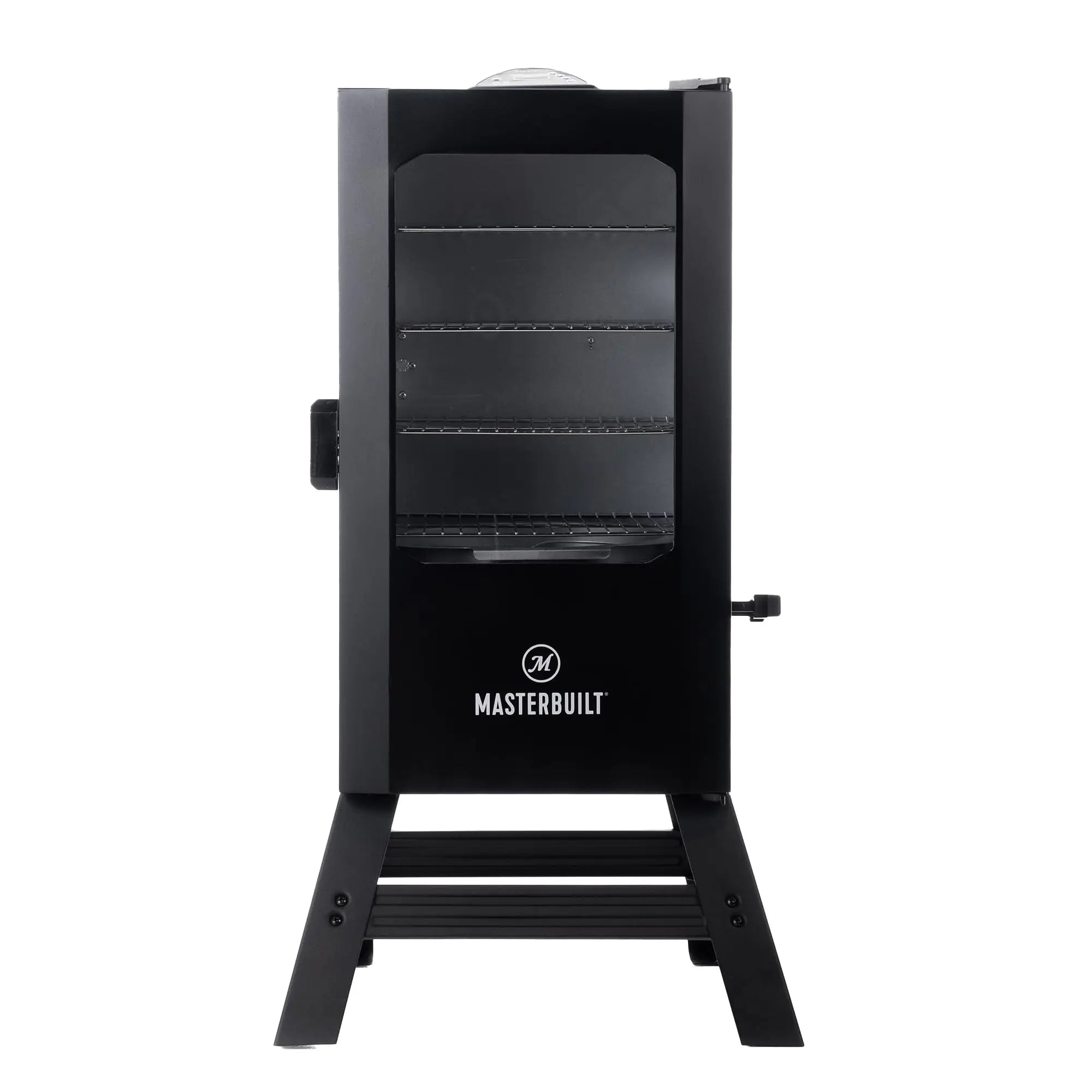Masterbuilt® Digital Electric Vertical BBQ Smoker with Leg Kit, Side Wood Chip Loader and 710 Cooking Square Inches in Black