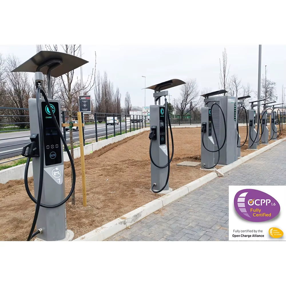 SCU OEM ODM Floor-Mounted EV DC Fast Charger New Energy Commercial Electric Car Charging Equipment with Energy Storage System