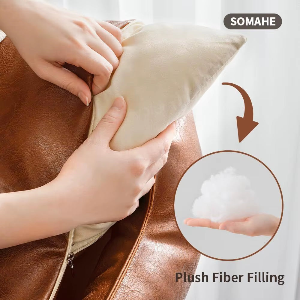 Premium Leather Cat Bed for Indoor Cats & Small Dogs 
