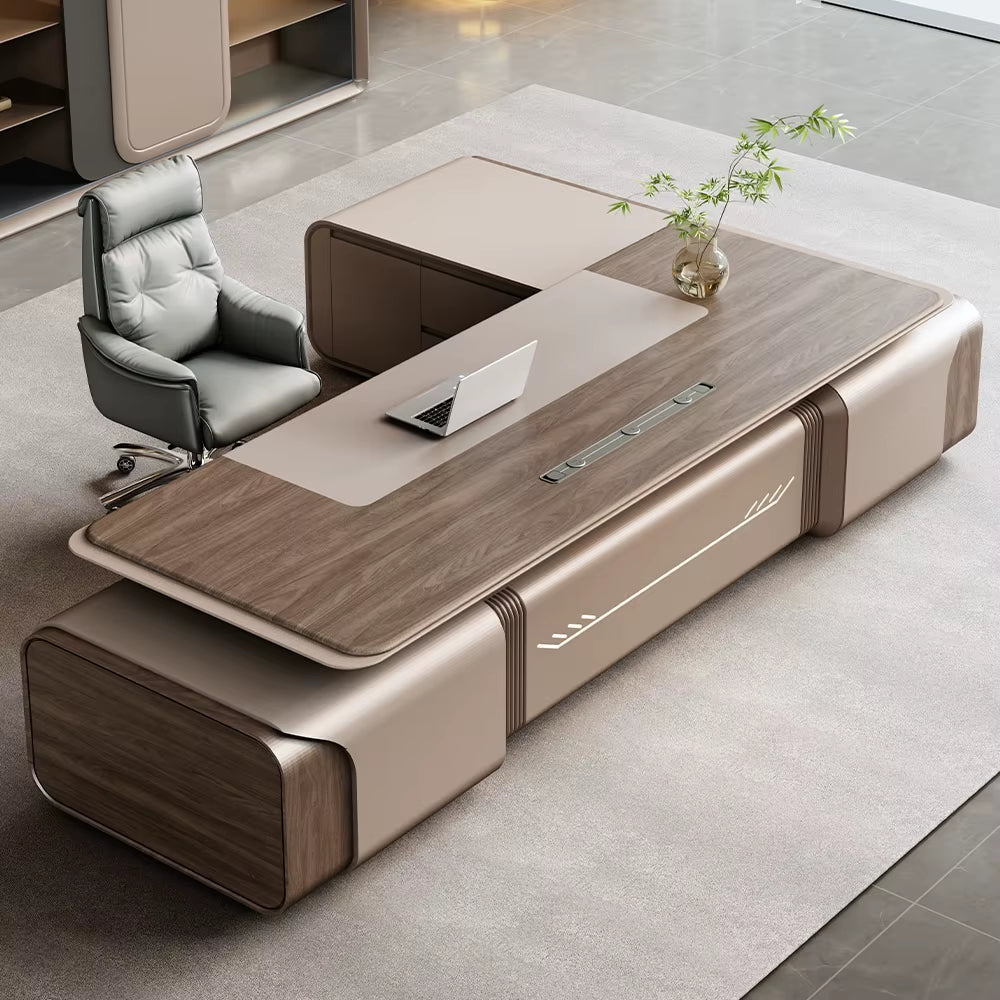 Modern Melamine Board Executive Chair and Table Desk