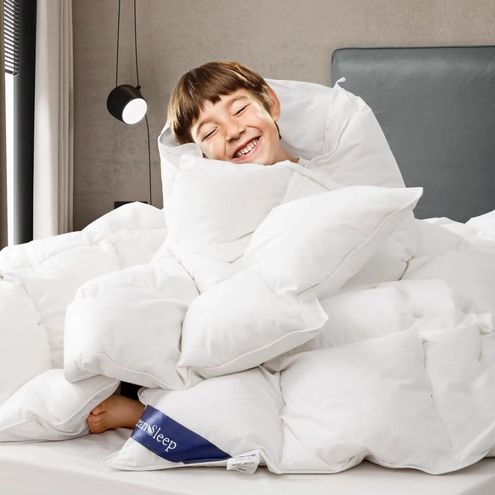 New Modern Comforter –  All-Season White Fluffy Duvet Insert