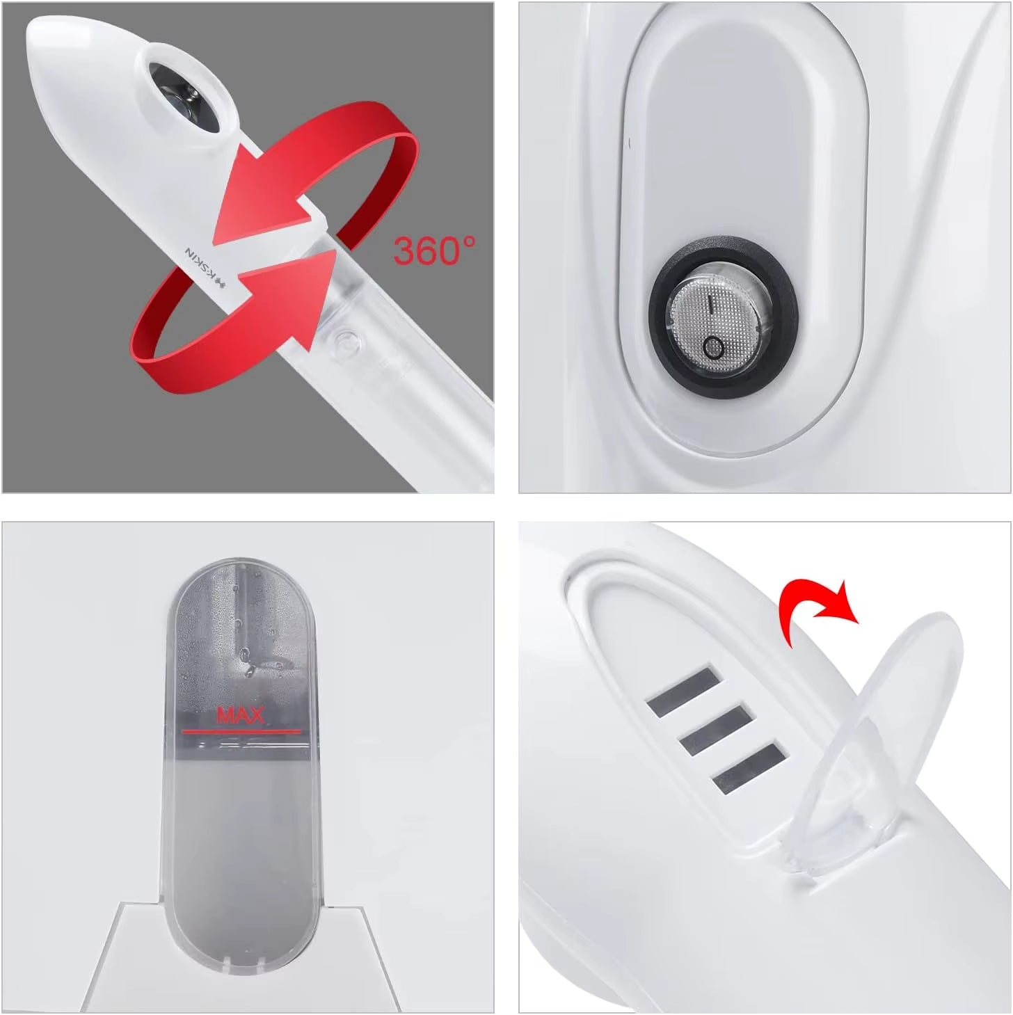 New Automatic Face Steamer with Extendable Arm Steaming Women Home or Salon