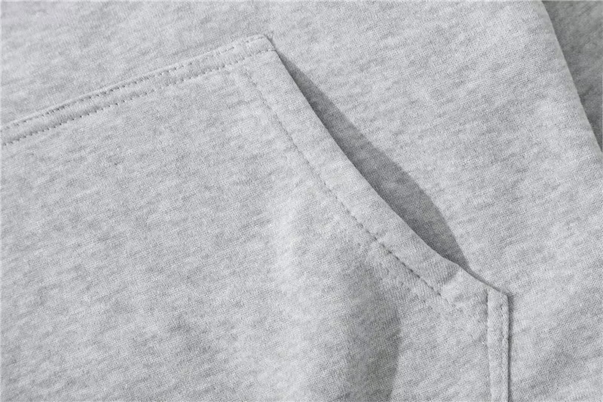 Men's Printed Hoodies Pullover Loose Black Sweatshirt