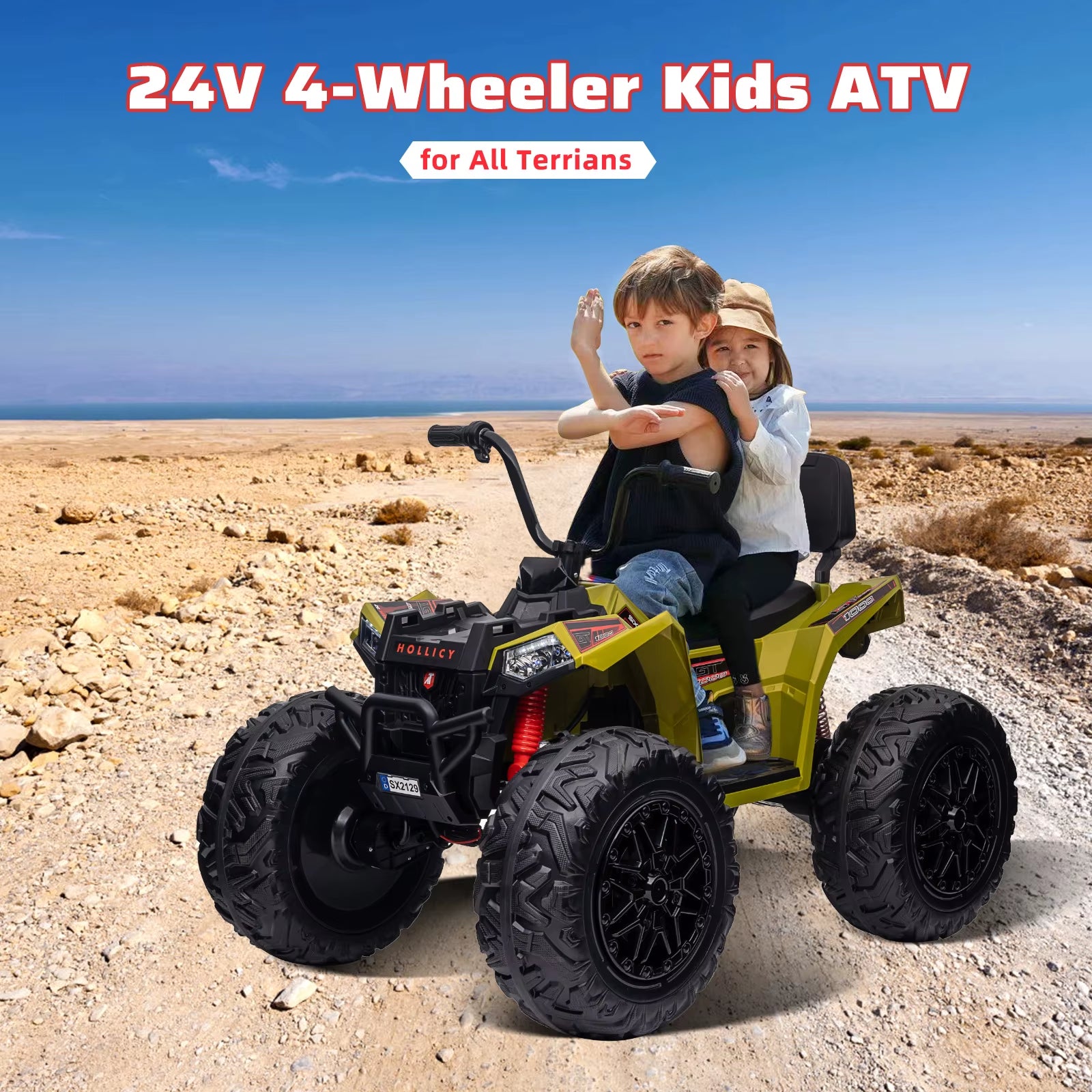 Kids Electric Car ATV Powerful Ride with Music Player LED