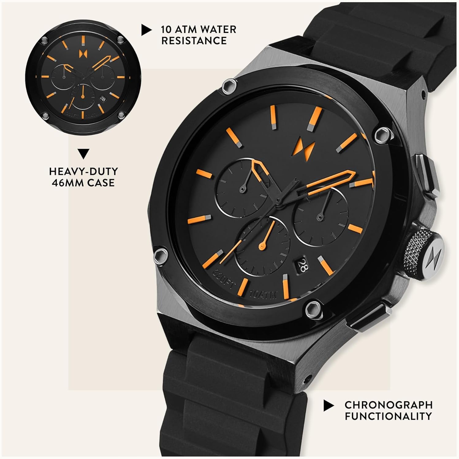 Premium Mens Chronograph Black Edition Watch