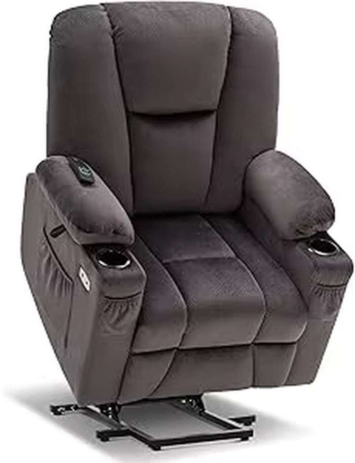Power Lift Recliner Chair Sofa with Extended Footrest, with USB Ports
