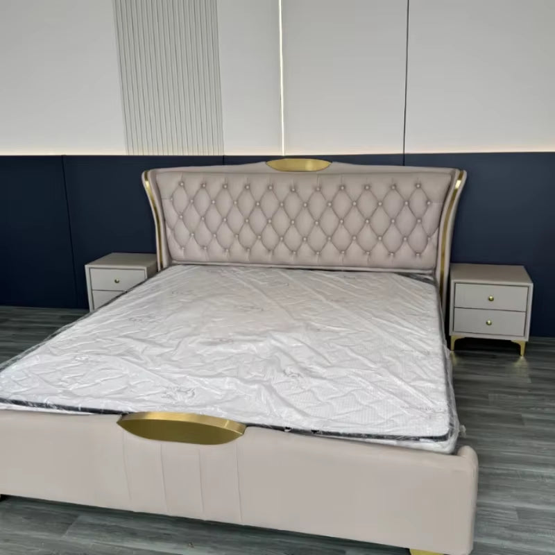 New Double Wedding Bed Frame King Size Bedroom Furniture 