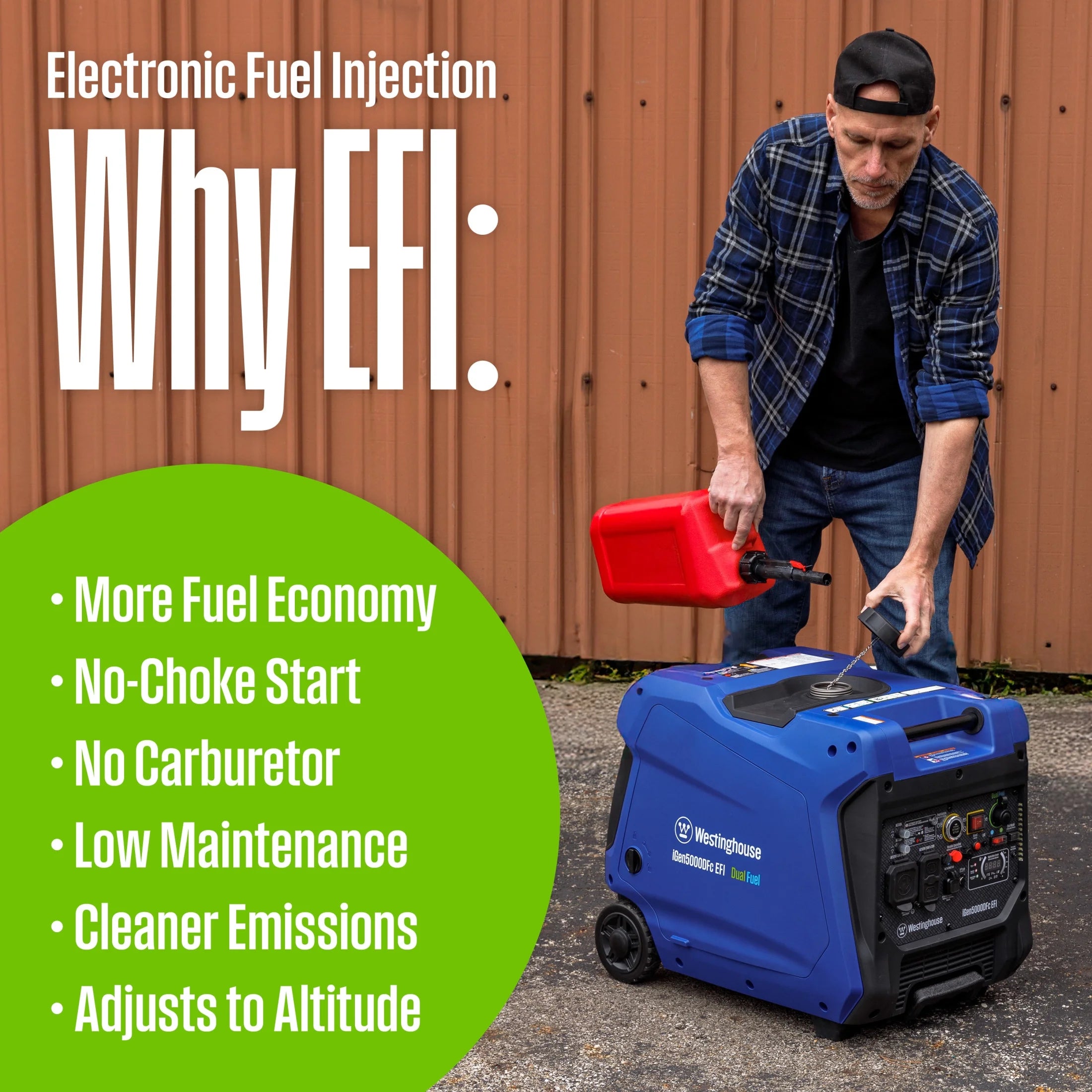 New Remote Enabled 5000 Peak Watt Quiet Portable Inverter Generator