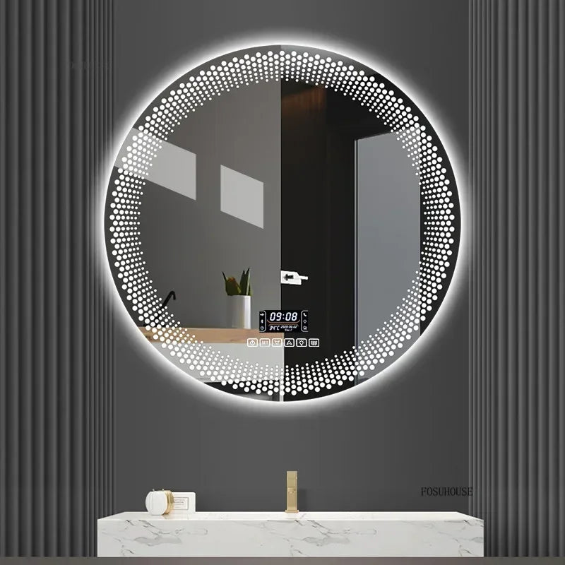 Modern multi colour Adjustable Smart Bathroom Mirror Wall Mounted Defogging Decorative Mirror