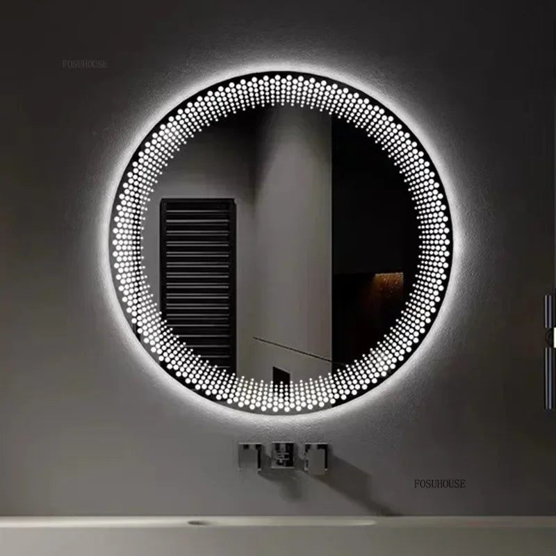 Modern multi colour Adjustable Smart Bathroom Mirror Wall Mounted Defogging Decorative Mirror