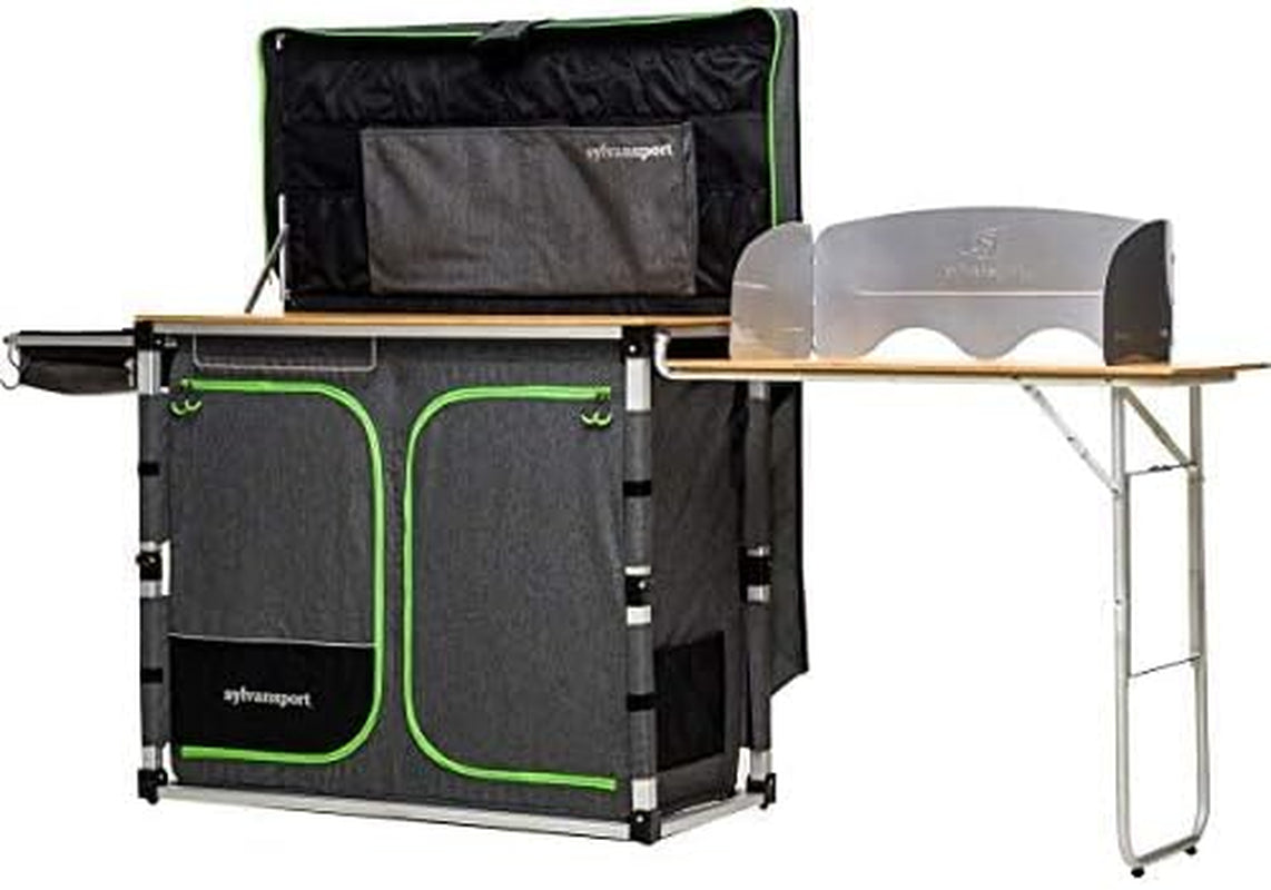 Outdoor Camp Kitchen System for Easy Cooking, Clean Up, Camping Meal Prep, Glamping and Camping Essentials, Dine-O-Max Large Version