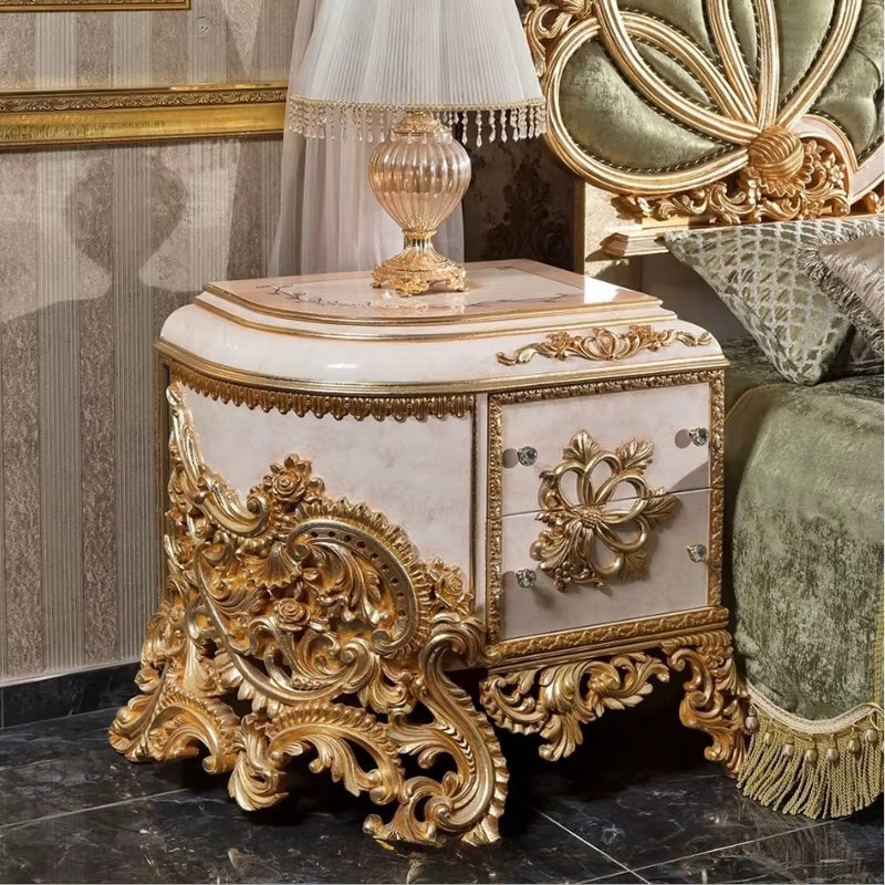 Modern Antique Tufted Butterfly Headboard Luxury King Size Bed 