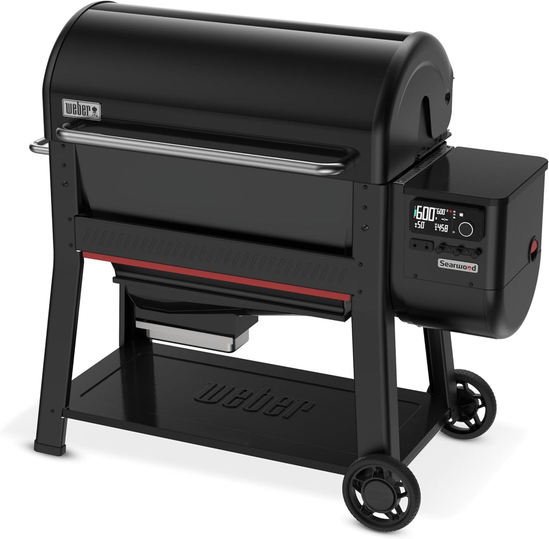 Searwood™ XL 600 Wood Pellet Smoker Grill, 36 Inches – Wi‑Fi & Bluetooth‑Enabled Outdoor Grill for Smoking, Searing, Rapid React PID & Cooking up to 600°F, Black