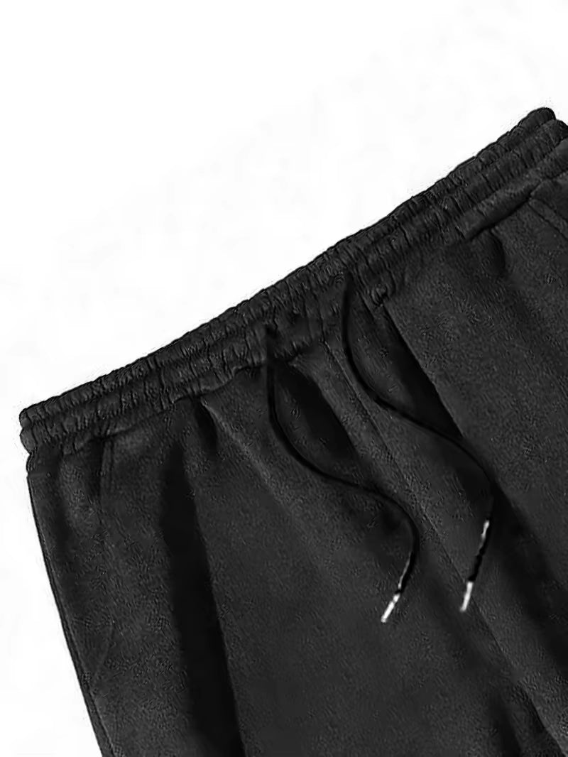 Men's Straight-Leg Trousers 3D Print Letter Pants