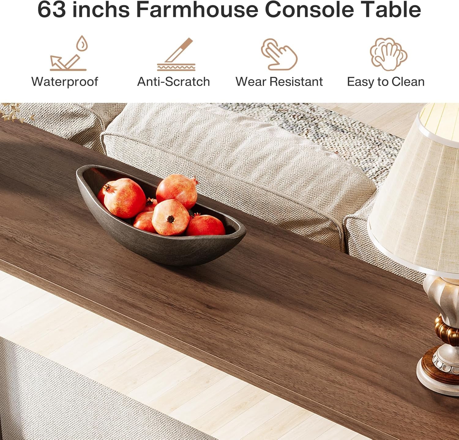 New Mirrored Console, Farmhouse Wooden Entryways