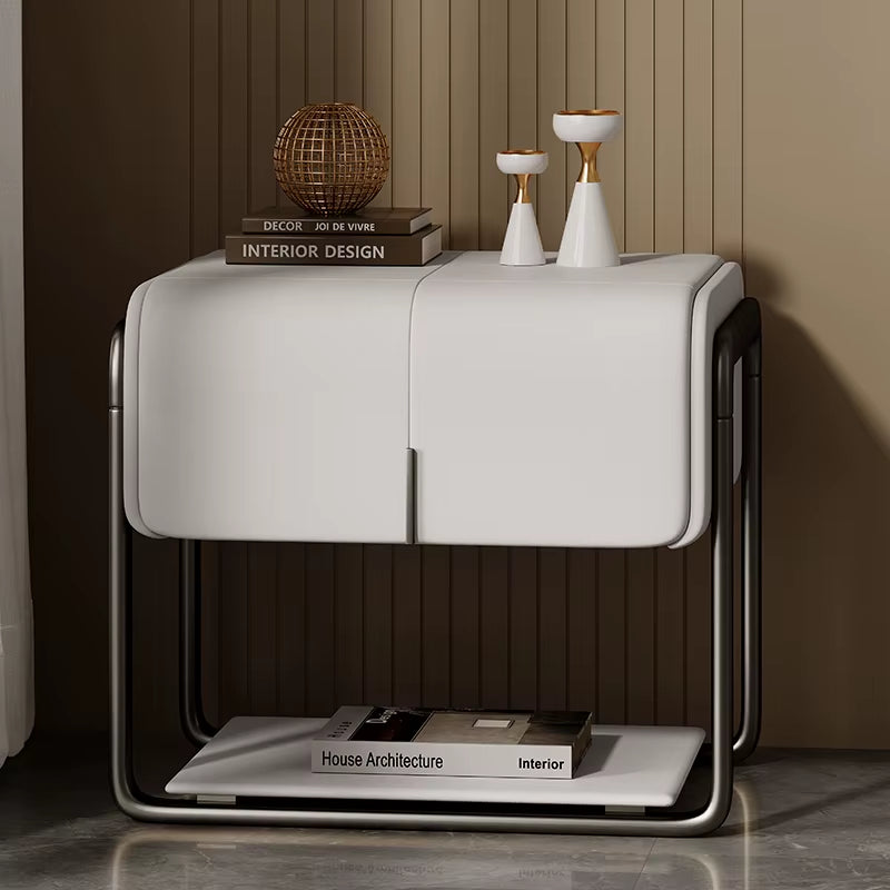 Modern Luxury Leather Bedside Tables NightStand