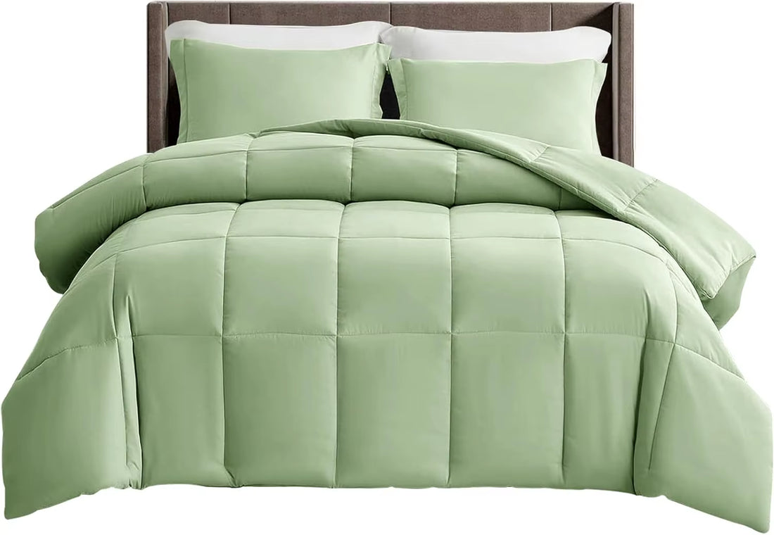 Luxury Down Alternative Comforter – Box-Stitched Fluffy Duvet 