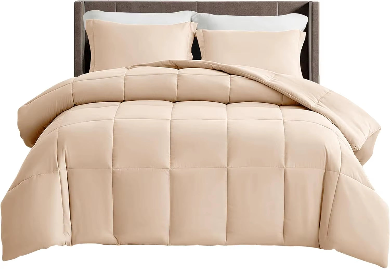 Luxury Down Alternative Comforter – Box-Stitched Fluffy Duvet 