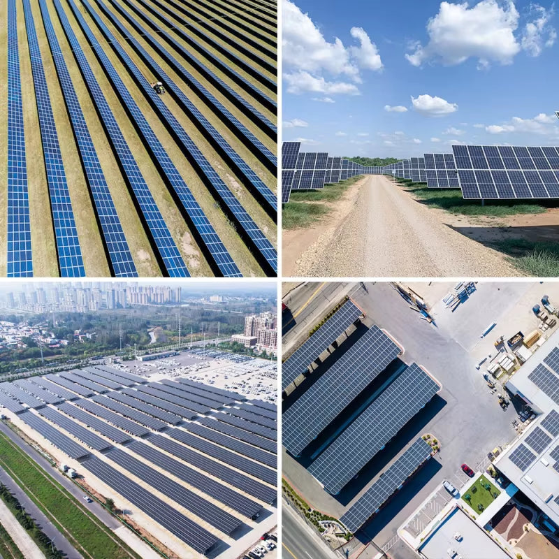 Home Solar System ESS 8KW 10KW 15KW 16KW Hybrid Storage Monocrystalline Silicon MPPT Lithium Battery off Grid System