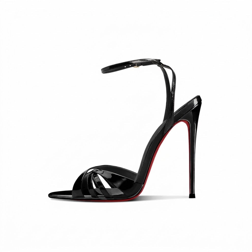 Women's 12cm Strappy Stiletto High Heel Sandals –  Elegant Party Shoes
