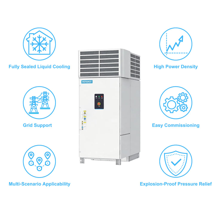 Lifepo4 Lithium Ion Battery Hybrid Off-Grid Air Cooling PCS Integrated Energy Storage System 2.5MW Industrial New Energy