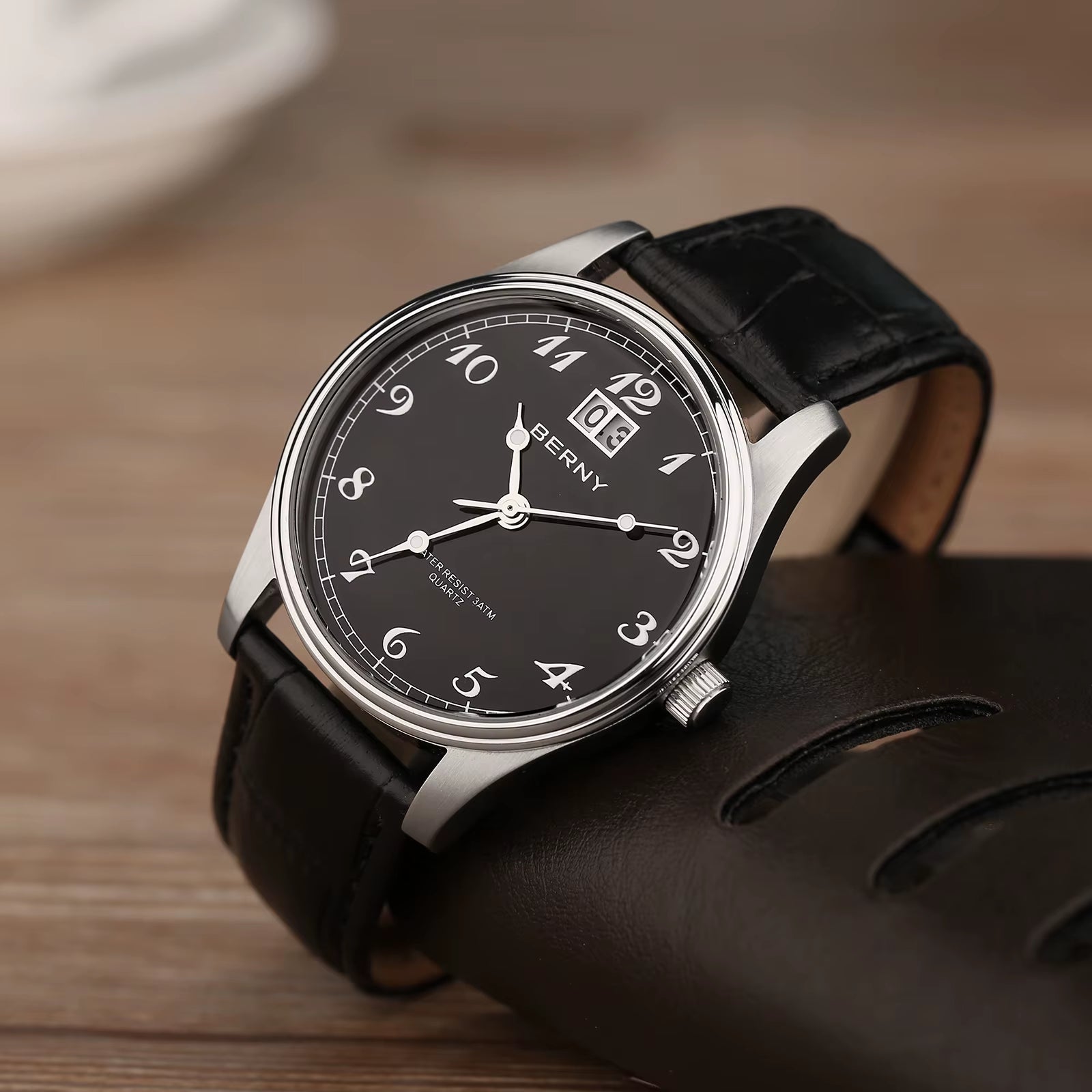 Mens Quartz Watch Classic Dress Waterproof Wristwatch