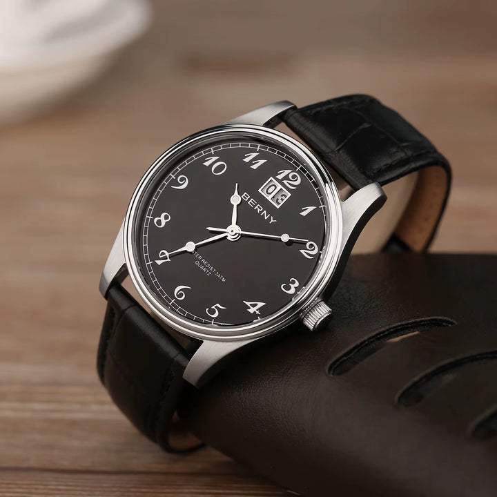 Mens Quartz Watch Classic Dress Waterproof Wristwatch