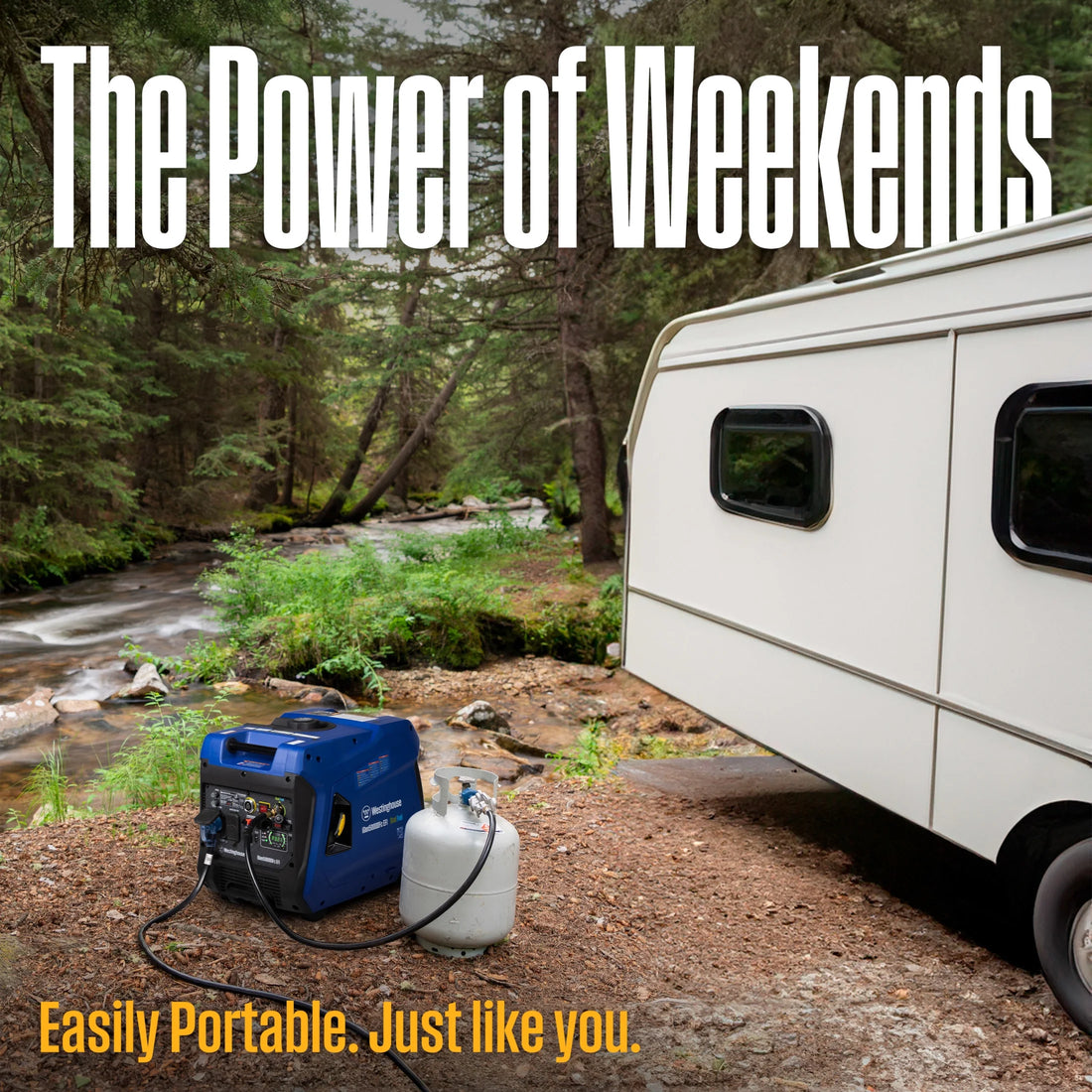 New Remote Enabled 5000 Peak Watt Quiet Portable Inverter Generator
