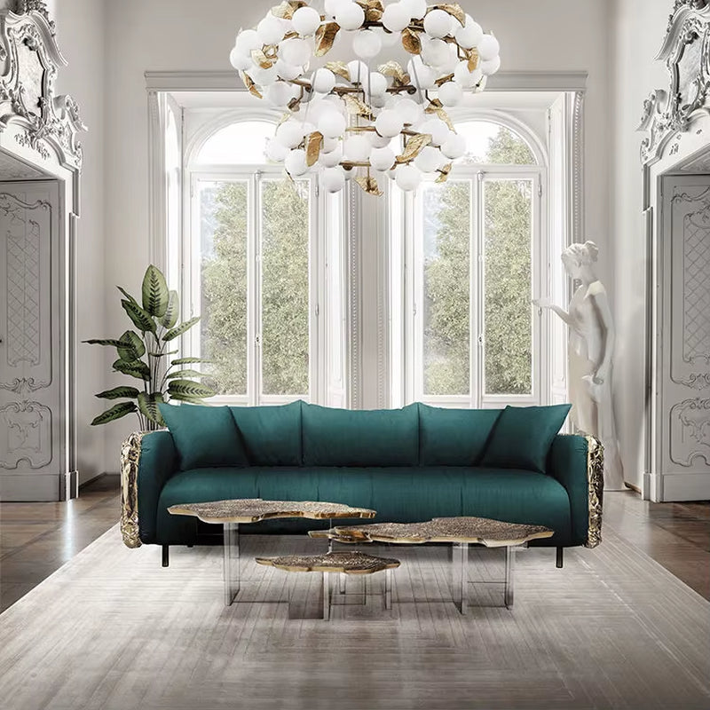 Modern Design Genuine Leather Upscale Living Room Sofa