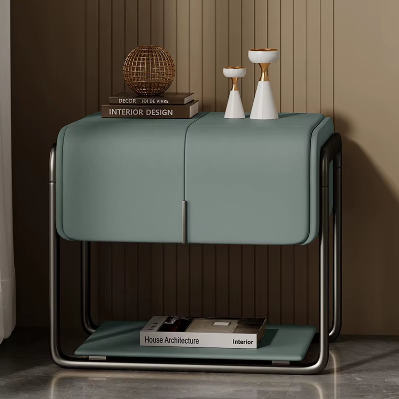 Modern Luxury Leather Bedside Tables NightStand