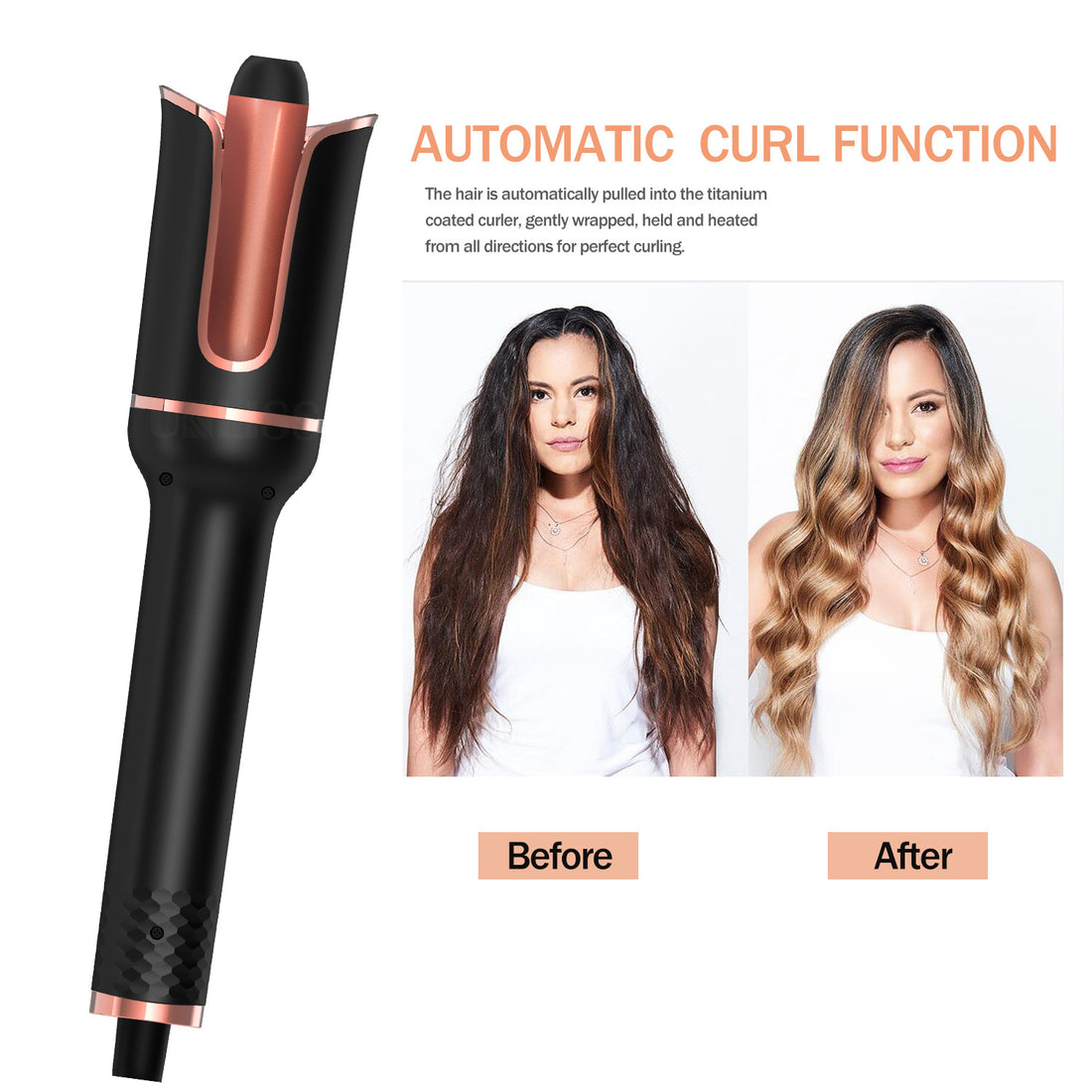 Automatic Hair Curler Negative Ion Rotating Lazy