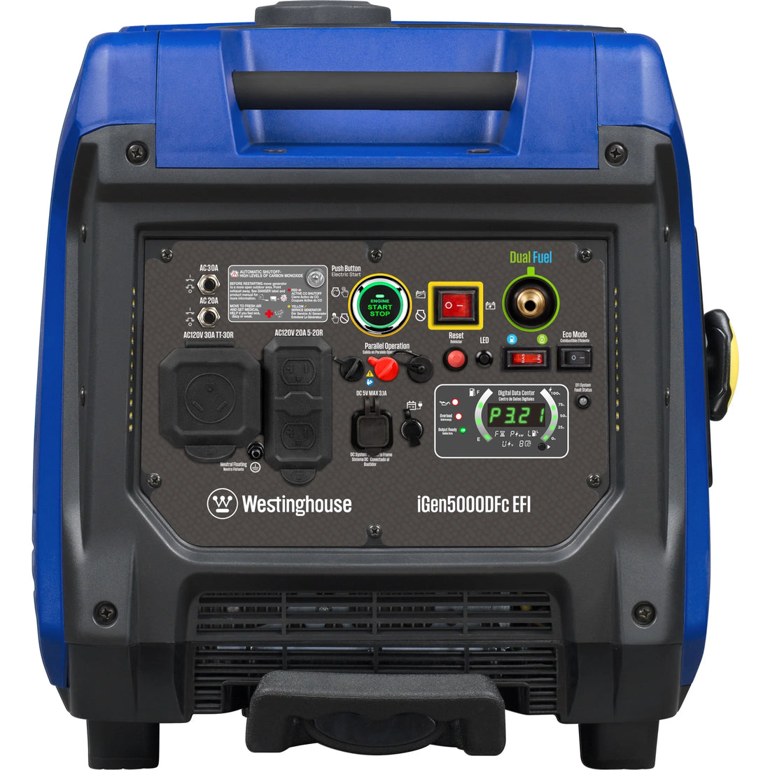 New Remote Enabled 5000 Peak Watt Quiet Portable Inverter Generator