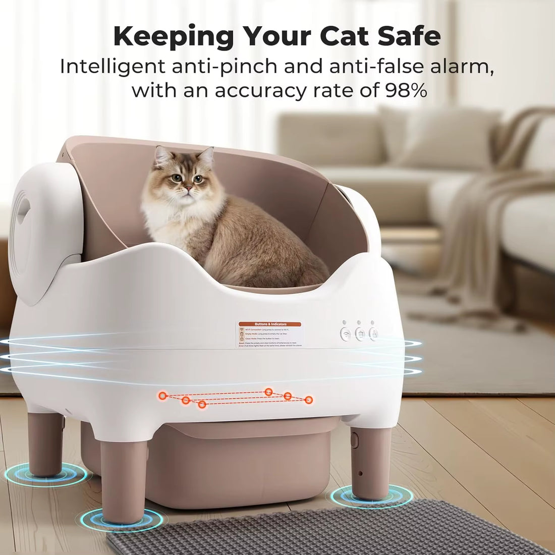 Premium Automatic Self Cleaning Cat Litter Box - APP Control