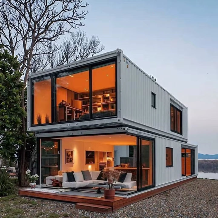 Modern Luxury 2-Story Container Home Prefab Villa Tiny Home