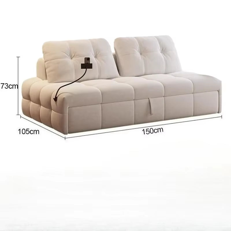 New L Shaped Sectional Bed Sofa Living Room