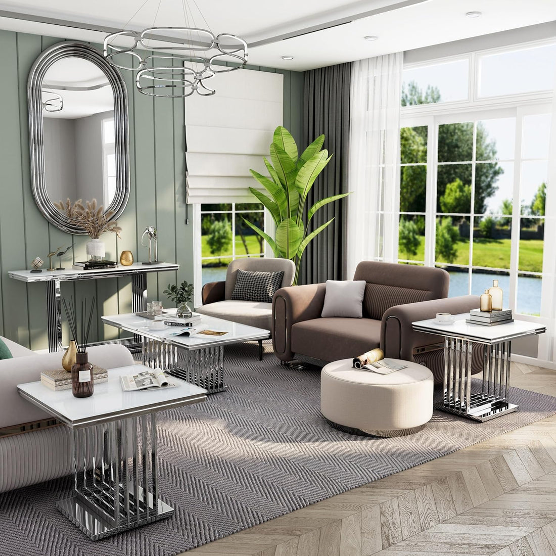 Premium Console Modern Entryway Table Hallway