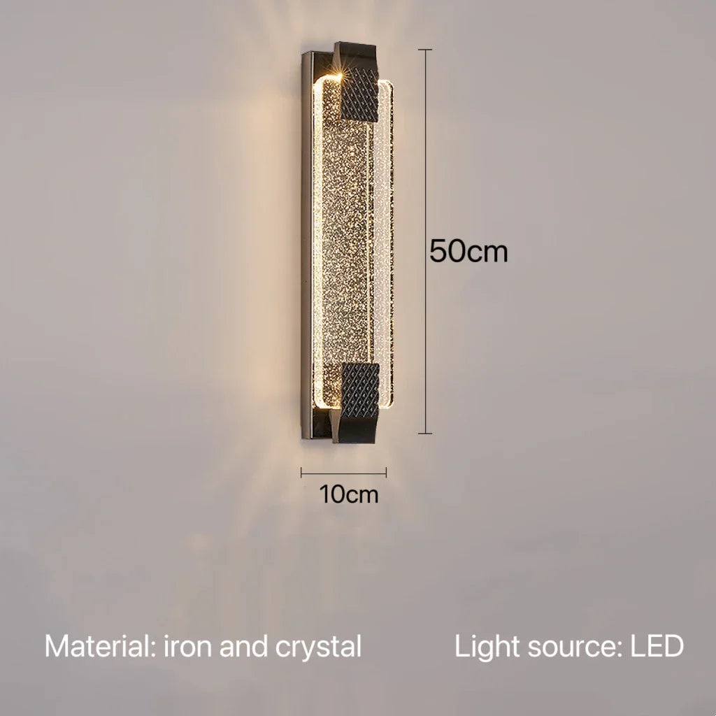 Modern Luxury Crystal Wall Lamp Bedroom Bedside Corridor Lights